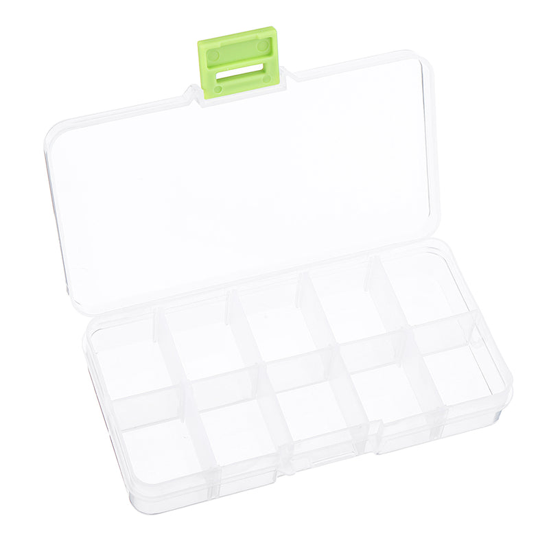 10 Grid Adjustable Electronic Components Project Storage Assortment Box Bead Organizer Jewelry Box Plastic Storage Case