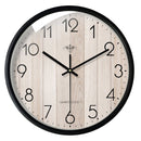 30CM Round Wooden Wall Clock Modern Home Living Room Kitchen Hanging Watch Decor