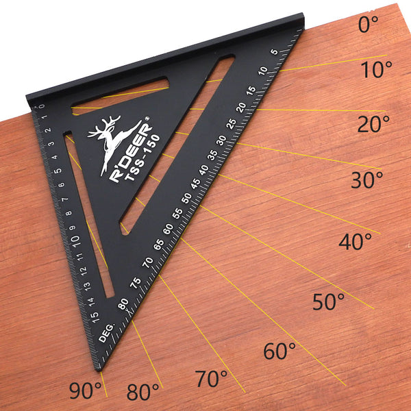 Triangle Ruler 150/300mm Speed Square Aluminun Alloy Protractor Right Angle Tools Carpenter Woodworking Measuring Tools