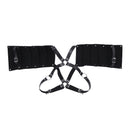 Tactical Leather Vest Adjustable Body Chest Harness Men Outdoor Hunting Belt Shoulder Tights