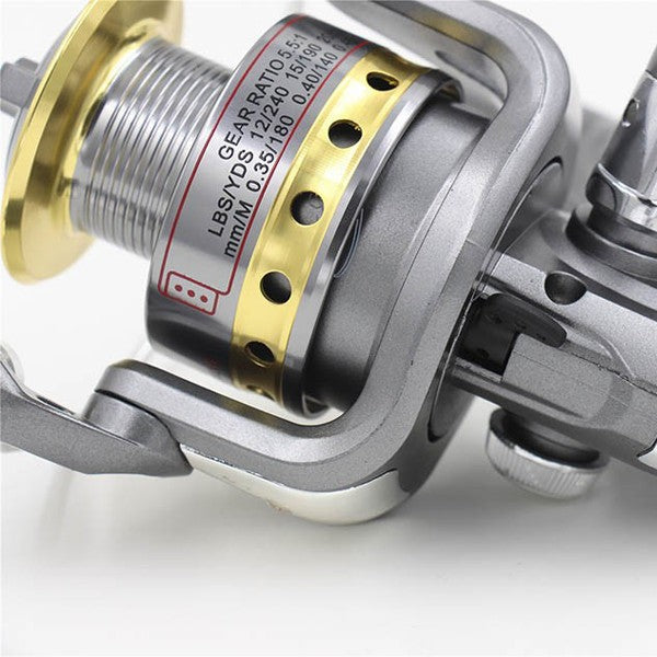 LEO LE Series 1000-7000 Metal Spinning Fishing Reel 8 Ball Bearings 5.5:1 Fishing Tackle