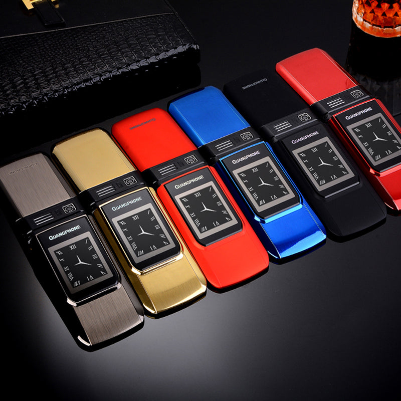 MAFAM E9 2.6'' 3800mAh Slim Fashion Flip Dual Touch Screen Dual Sim Card Dual Standby Feature Phone