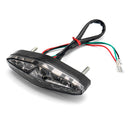 Motorcycle 15 LED Rear Tail Brake Stop Running Turn Signal Light Universal