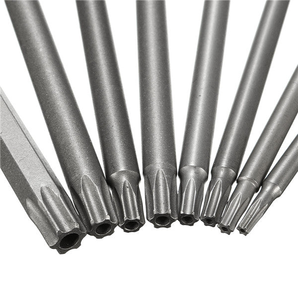 8pcs 150mm Length Magnetic Torx Security Electric Screwdriver Bits Set