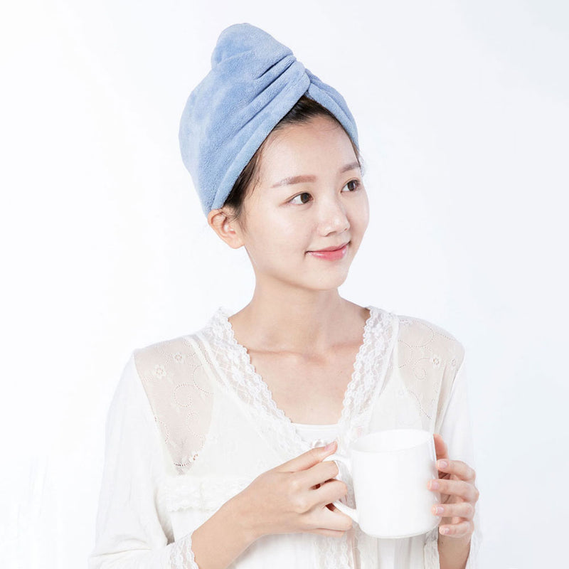 SIM FUN Dry Hair Cap Home Bathroom Super Absorbent Quick-drying Polyester Hair Dry Cap Salon Towel From Xiaomi Youpin