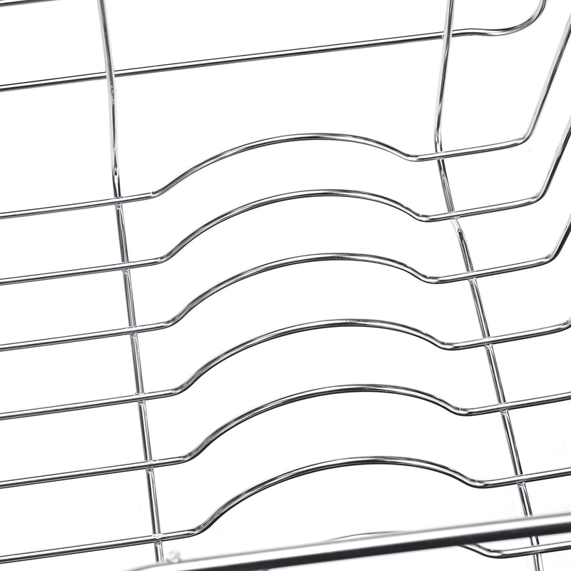 Stainless Steel Dish Drainer Drying Rack Holder Bowl Storage Basket Kitchen Sink Drain Shelf