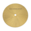 Drillpro 60/80x6x0.6mm 72T TI-coated Mini HSS Circular Saw Blade Rotary Cutter for Metal Woodworking