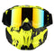 Detachable Full Face Mask Goggles Motorcycle Motocross Ski Riding Cycling Protector Outdoor