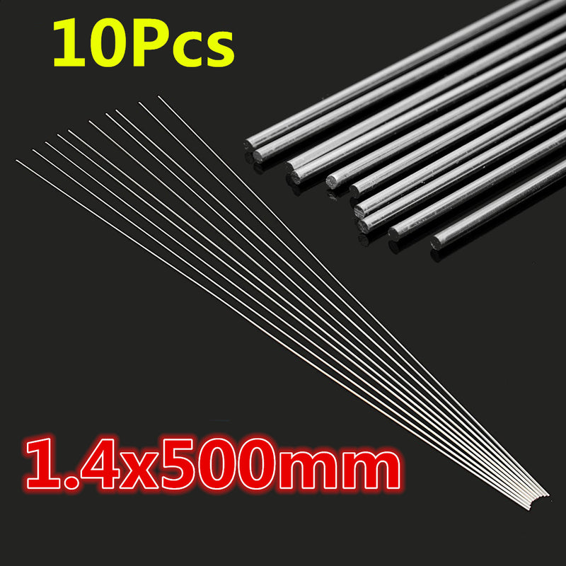 10Pcs 1.4x500mm Low Temperature Aluminum Repair Welding Brazing Soldering Tools Rods