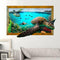 3D Sea Turtle Living Room Bedroom Animals Floor Home Background Wall Decor Creative Stickers