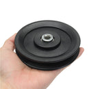 4.5" Nylon Bearing Pulley Wheel 115mm Black Wheel Cable Gym Fitness Equipment Part