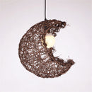 Modern Moon Rattan Light  Pendant Lamp Ceiling Light Romantic Home Decoration