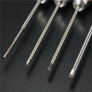 4PCS Stainless Steel 174mm Red Hex Screwdriver Repairing Hand Tool