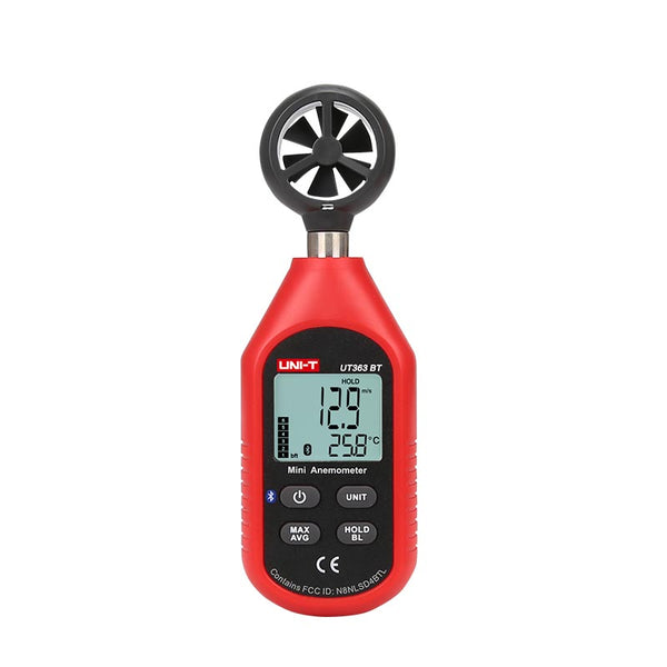 UNI-T bluetooth Digital LCD Anemometer Gauge Wind Flow Speed Temperature Tester