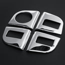 Stainless Steel Car Armrest Button Decoration Moulding Trim Strip For Skoda Octavia A7