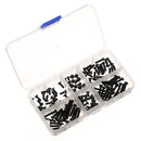 Suleve M3CH2 M3 Carbon Steel Allen Bolt 4-20mm Button Head Hex Socket Cap Screw Bolt Metric 120pcs