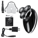 3 Head Rechargeable Electric Bald Head Shaver Cordless Dry & Wet Hair Clipper Trimmer Groomer