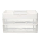 2/3 Layers Clear Drawers Makeup Case Cosmetic Organizer Storage Jewelry Box Holder