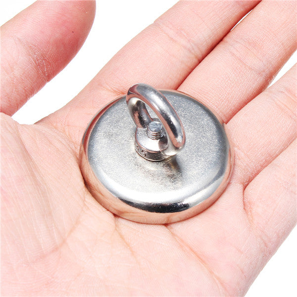 42x30mm 30KG Recovery Neodymium Magnet Hook Metal Detector Strong Sea Fishing Diving Hunting Sucker