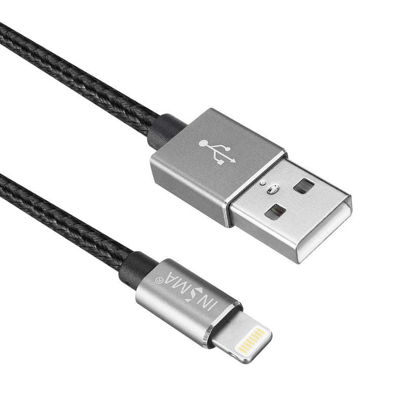 INSMA Braided Lightning for Fast Charging Data Cable For iPhone X XS MAX XR 8 7 6 5