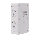 Socket S helf 8 Port Surge Protector Holder Tray Removable Wall Outlet 6 Electrical Outlet Extenders 2 USB Charging Ports Wall Plug Socket Power Strip