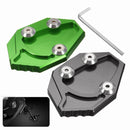 CNC Motorcycle Side Stand Kickstand Enlarge Plate Pad For Kawasaki GTR1400 ZX14R 08-15