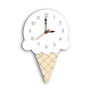 Home Cartoon Creative Wall Clock Living Room Acrylic Ice Cream Children's Clock