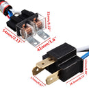 H4 Relay Harness Wire Halogen Ceramic Controller Socket Plugs Kit For Headlights
