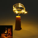 Battery Powered 1M 20LEDs Cork Shaped Silver LED Starry Light Wine Bottle Lamp For Party