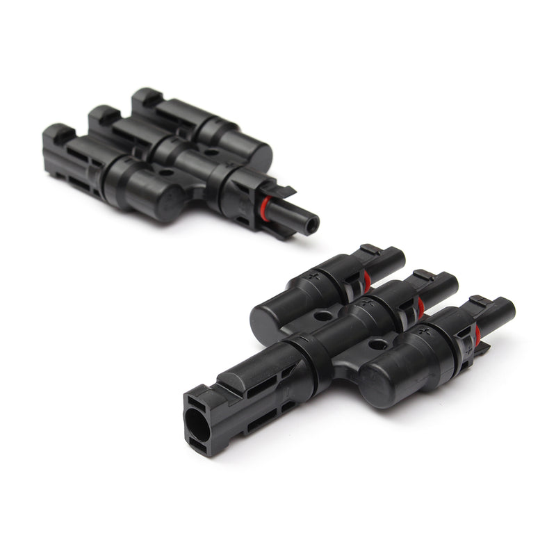 1Pairs MC4 3T Connector Male and Female MC4 3 Branch Solar Panel Connector