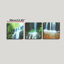 3 Cascade Large Waterfall Framed Print Painting Canvas Wall Art Picture Home Decorate Living Room
