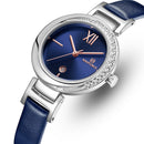 NAVIFORCE 5007 Crystal Casual Style Date Display Women Watch Leather Strap Quartz Watch