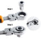 R'DEER 5Pcs Ratchet Wrench Set Adjustable Sleeve Adapter CR-V Wrench Spanner Auto Repair Tools