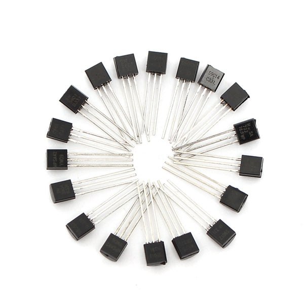 18 Values 180pcs Triode Transistor TO-92 Assortment Kit (10pcs / Value)