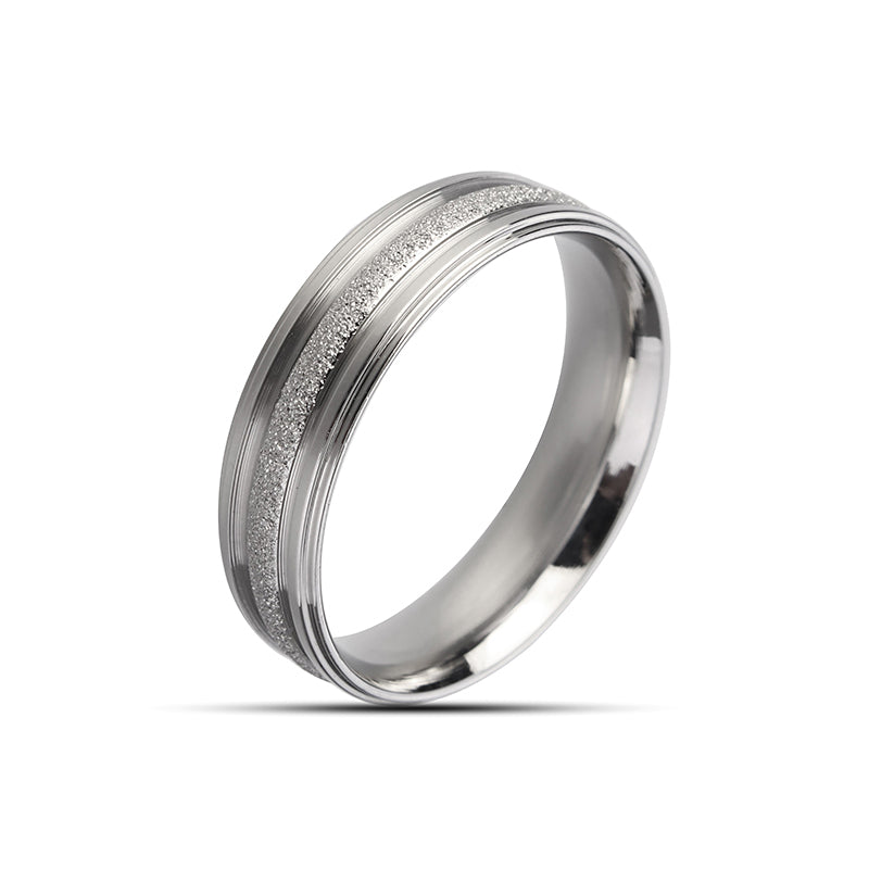 Sweet Couple Ring Silver Plated Simple Wedding Finger Ring