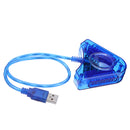 2 Port PS1 PS2 PSX to PC Adapter USB Converter for Game Controller Gamepads