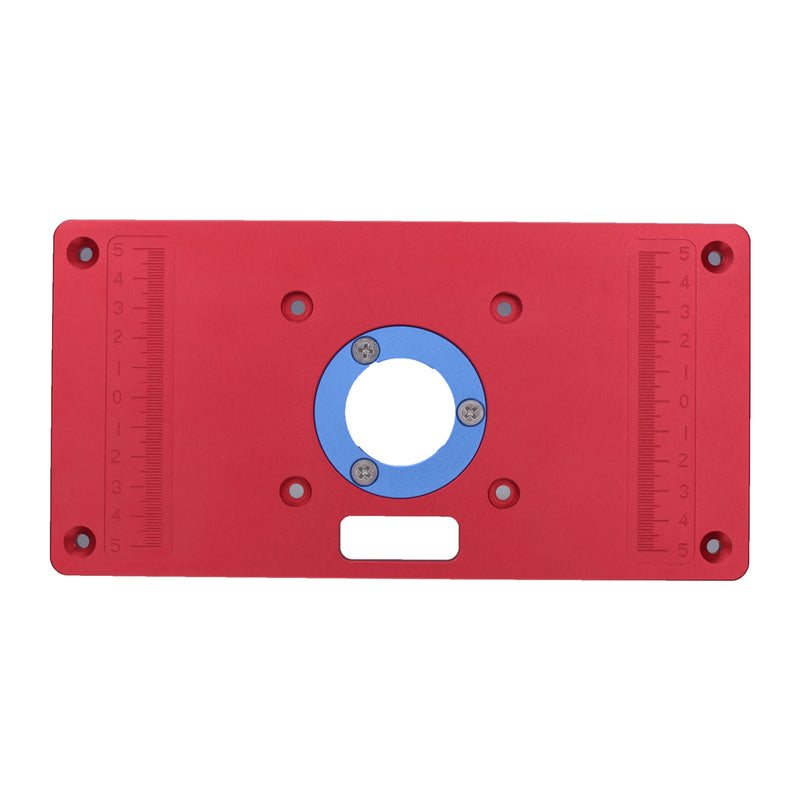 233x117x8mm Aluminum Router Table Insert Plate for Woodworking Benches RT0700C Router Trimmer Red