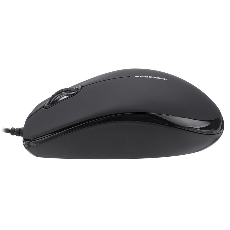 Maibenben 1000DPI USB Wired Mouse Gaming Office Mice 3 Buttons Optical Mouse