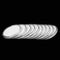 10Pcs Clear Polystyrene Capsules with Coin Holder Case Adjustable for 20 to 40mm Coin