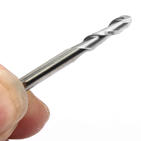 1/8 Inch Shank Ball Nose End Mill 2 Flute 12mm Carbide CNC Cutting Tool