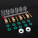 30Pcs TIG Welding Accessories Torch Stubby Gas Len Glass Cup for WP-9/20/25