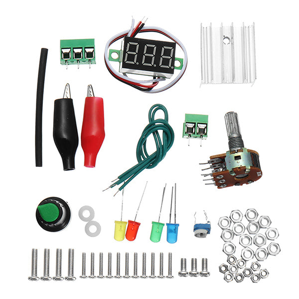 DIY AC 220V to DC 1.25V-12V LM317 Adjustable Power Supply Module Kit With Housing