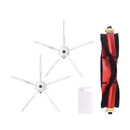 4pcs Replacements for XIAOMI Roborock S6 S5 E35 E2 Vacuum Cleaner Parts Accessories 2*5-arm Side brushes 1*Roll Brush 1*White Comb