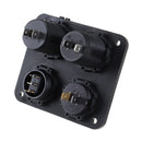 QC3.0 12V USB Charger Voltmeter Switch Lighter Socket For Car Boat Marine