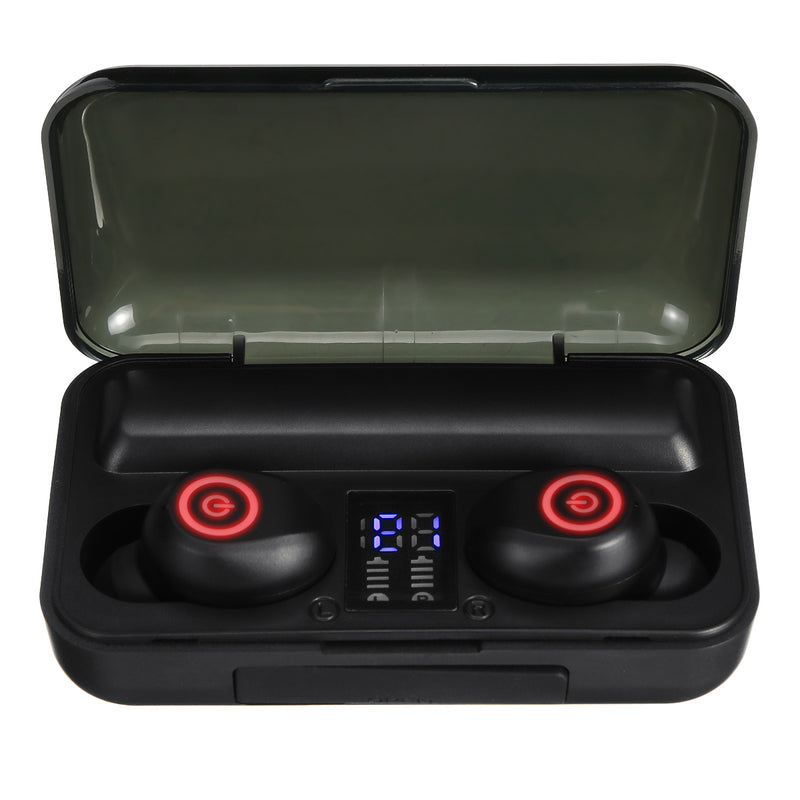 F9-3 TWS bluetooth Bilateral Stereo Noise Reduction IPX5 Waterproof Earphone Headphones with Charging Case