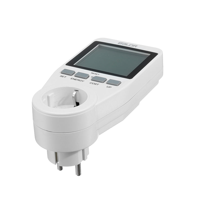 Smart Socket Large Screen Power Monitor Socket EU Plug Record Cumulative Kilowatt-hour Time and Electricity Expenses.