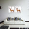 Miico Hand Painted Oil Paintings Simple Style-B Side Face Deer Wall Art For Home Decoration Painting