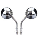 Diameter 85mm Retro Round Rearview Motorcycle Mirrors Long/Short Handle For Harley Davidson