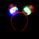 Flashing Double-heads Christmas Head Clasp Headbrand Christmas Hair Hoop Christmas Party Supplies