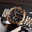 LIGE 9852 24 Hour Date Display Men Wrist Watch Business Style Quartz Watch